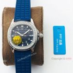 PFF Swiss Patek Philippe Aquanaut Luce Quartz Watch SS Blue Dial Lady 35.6mm